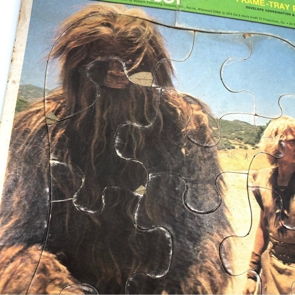 Vintage 1978 Bigfoot And Wildboy Frame Tray Puzzle Whitman - Picture 7 of 8